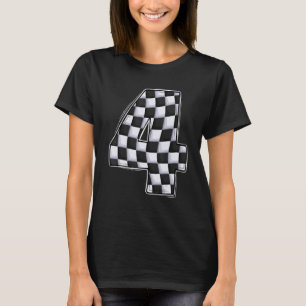 4 year old pit crew Boy car racing 4th birthday ra T-Shirt