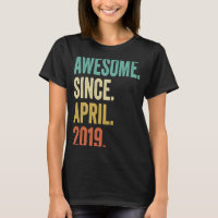 4 Years Old Awesome Since April 2019 4th Birthday