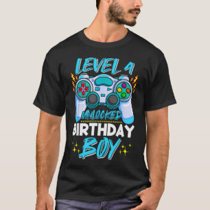 4 Years Old Boys Level 4 Unlocked 4Th Birthday T-Shirt
