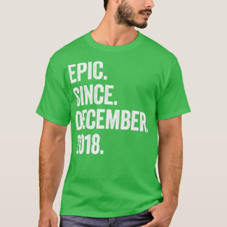 4 Years Old December 2018 4th Birthday3 T-Shirt