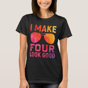 4 Years Old Kids Birthday Quote Graphics Funny 4th T-Shirt