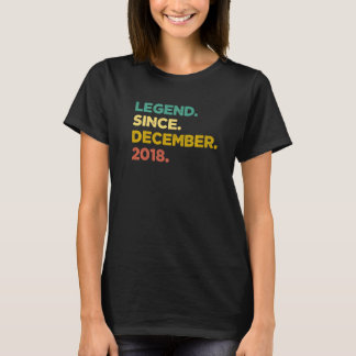 4 Years Old Legend Since December 2018 4th Birthd T-Shirt