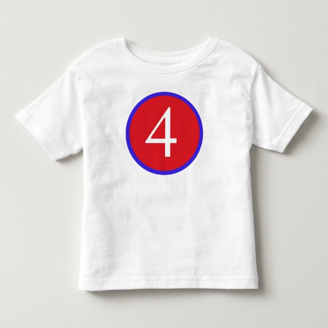 4 years old! toddler t-shirt (Front)