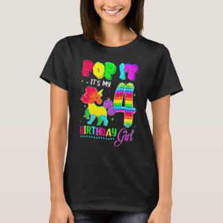 4 Years Old Unicorn It's My 4th Birthday Girl Unic T-Shirt