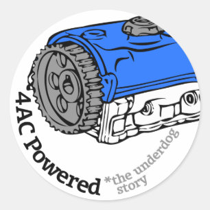 4AC Powered (The Underdog Story) Classic Round Sticker