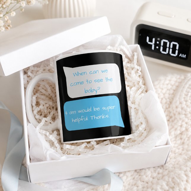 4am Funny New Parents Texting  Coffee Mug (Creator Uploaded)