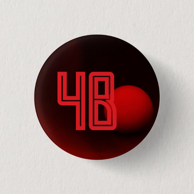 4B movement 1 Inch Round Button (Front)