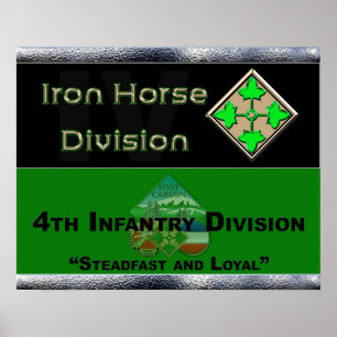 4e affiche de la division d'infanterie