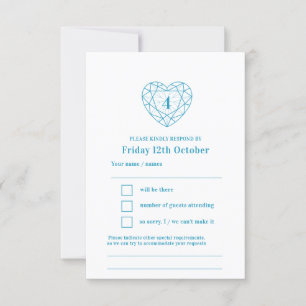 4e anniversaire bleu topaz réponse RSVP