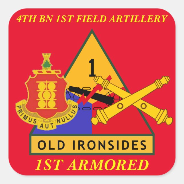 4E BN 1ER ARTILLERIE SUR LE TERRAIN 1ER STICKERS A (Devant)