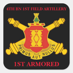 4E BN 1ER ARTILLERIE SUR LE TERRAIN 1ER STICKERS A