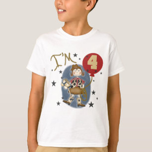 4e Cowgirl Tshirts et cadeaux d'anniversaire