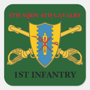 4E SQUADRON 4E CAVALRY 1ER STICKERS D'INFANTERIE