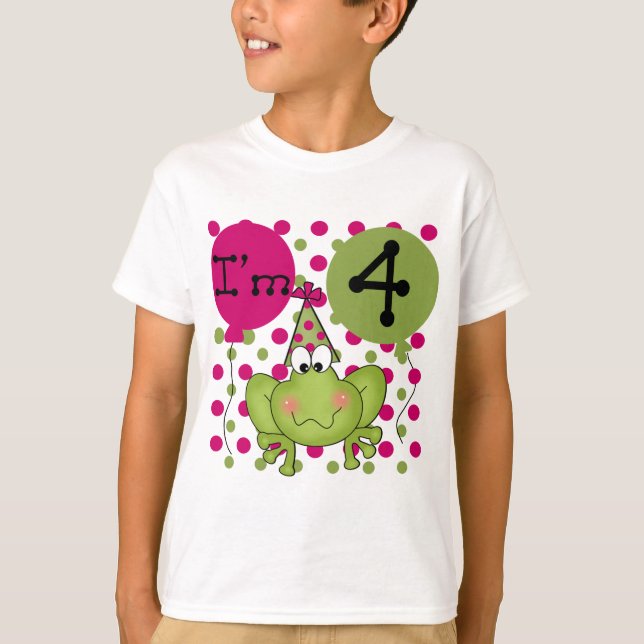 4èmes T-shirts et cadeaux d'anniversaire de (Devant)