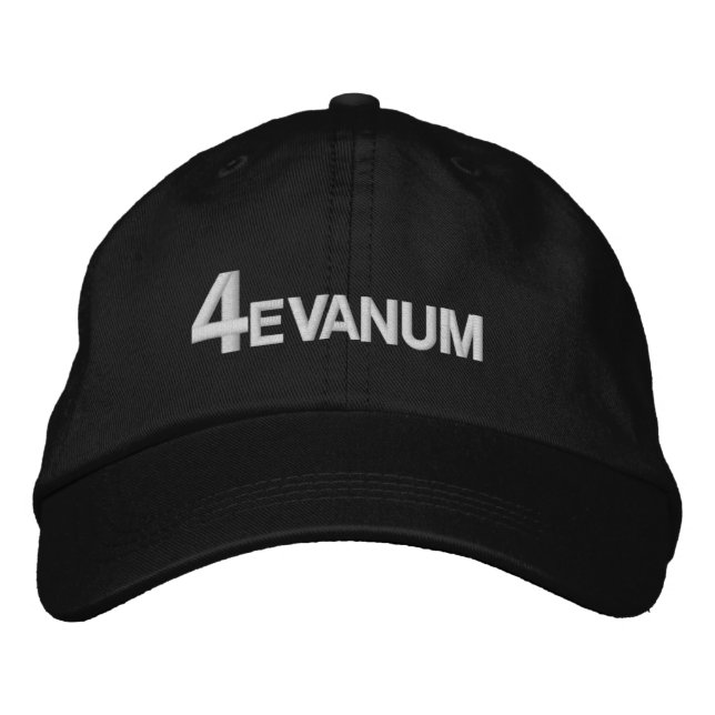 4evanum simple text Hat (Front)