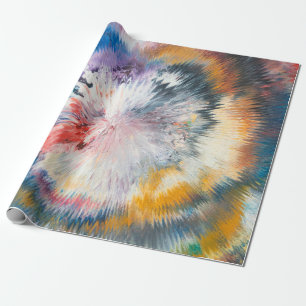 4K oil painting. Colorful creative abstraction. ab Wrapping Paper