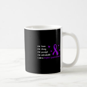 4koA Ribbon Blue Hydrocephalus Warrior Cancer Awar Coffee Mug