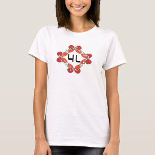 4L- Living Large Loving Life - Butterfly T-Shirt