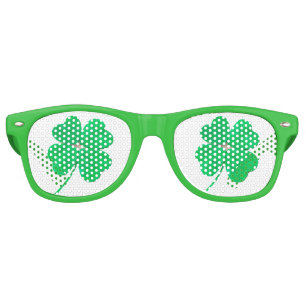 4Leaf Clovers Shamrocks St. Patrick's Day 4Shelly Retro Sunglasses