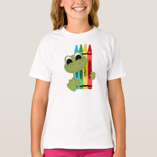 #4Lil Lady Frog Bella Ringer T-Shirt