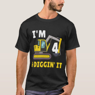 4nd Birthday I'm 4 And Digging It Party 1 T-Shirt