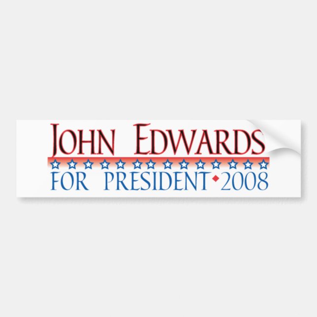4prez-edwards bumper sticker (Front)