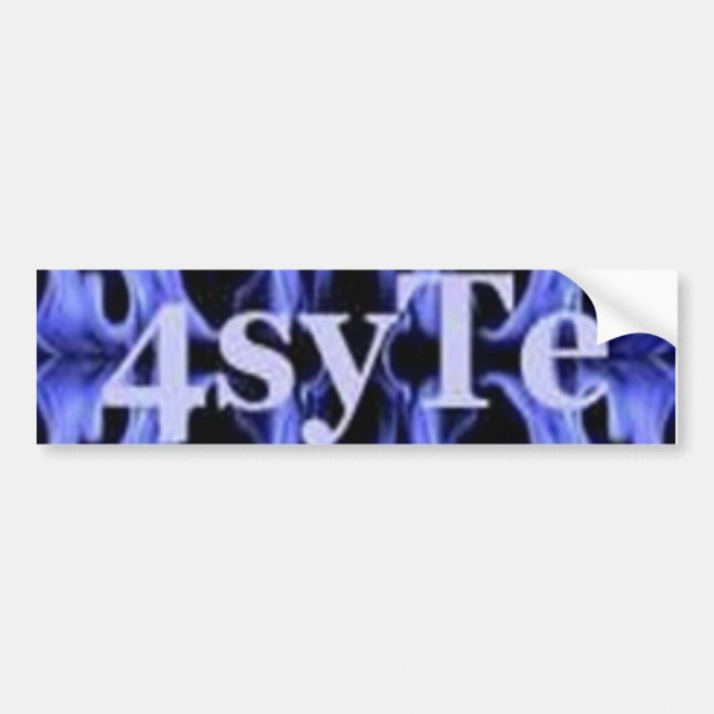 4syTe bumper Bumper Sticker (Front)