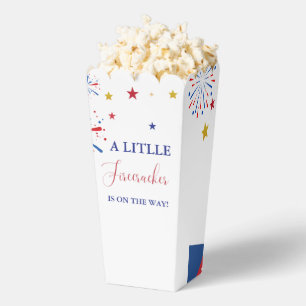 4t of July Independence firecracker Baby Shower  Favor Box
