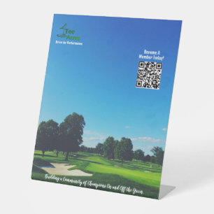 4Tee Acres Table Stand Pedestal Sign