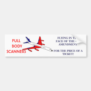 4TH AMENDMENT HIJACK BUMPER STICKER