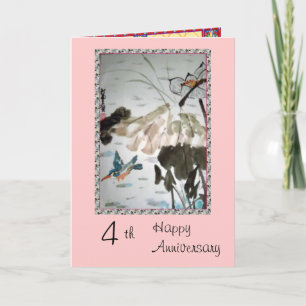 4th Anniversary card