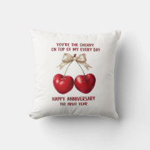 4th Anniversary Card, Fruit Anniversary Ornament