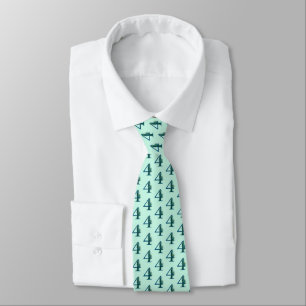 4th Anniversary Peacock Feathers Tie