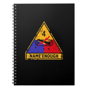 4th Armoured Division "Name Enough" Notebook