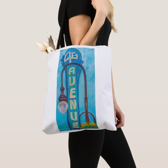 4th Ave. Marquee & La Mex Anchorage Icon Tote Bag (Close Up)