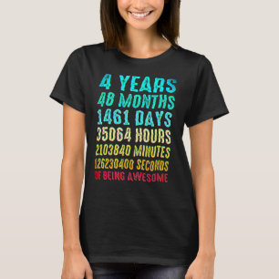 4th Birthday 4 Year Old Boys Girls Kids Party Bein T-Shirt