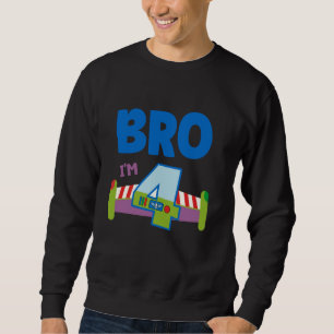 4th Birthday Boy Toy Lover Bro I'm 4 Year Old Stor Sweatshirt