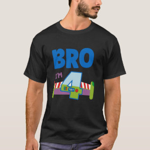 4th Birthday Boy Toy Lover Bro I'm 4 Year Old Stor T-Shirt