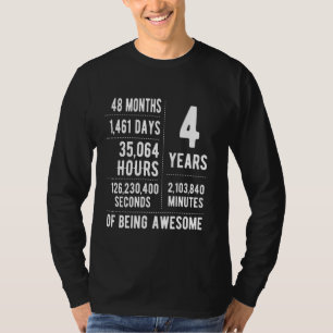 4th Birthday Boys & Girls Funny 4 Years Old T-Shirt