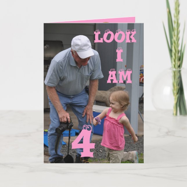 4th Birthday Card (Front)