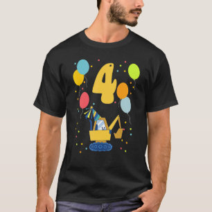 4th Birthday Children's Birthday Fourth Birthday E T-Shirt