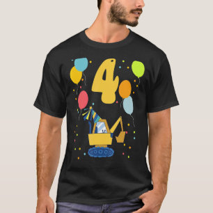 4th Birthday Children's Birthday Fourth Birthday E T-Shirt