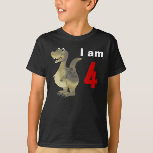 4th birthday dinosaur gift idea T-Shirt