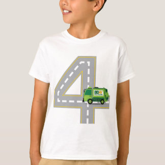 4th Birthday Garbage Truck T-Shirt