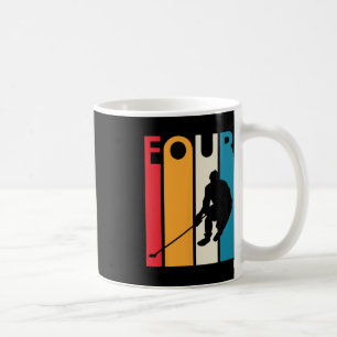 4th Birthday Gift Four Vintage Hockey Birthday 4 Y Coffee Mug