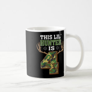4th Birthday Hunting Deer 4 Year Old Hunter 1 Coffee Mug