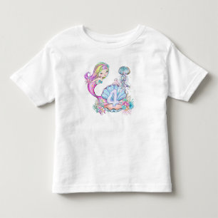 4th Birthday Mermaid Toddler T-shirt