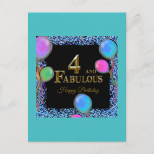 4th  Birthday  Postcard