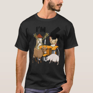 4th Birthday Theme Farm Tractor 4 Year Old Birthda T-Shirt