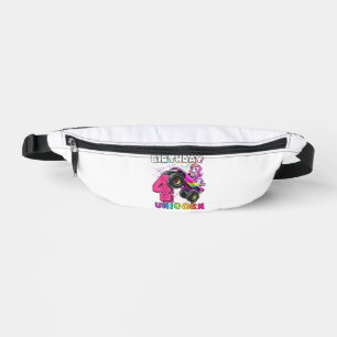 4th Birthday Unicorn Monster Truck Birthday Party  Fanny Pack